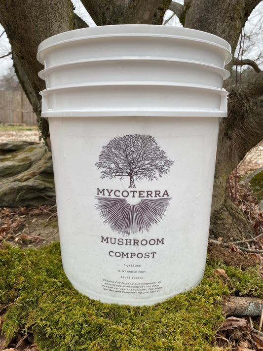 Mushroom Compost - 5 Gallon Bucket (pickup only)