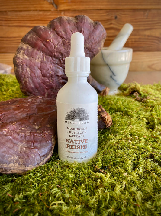 Native Reishi Mushroom Fruitbody Extract 2oz.